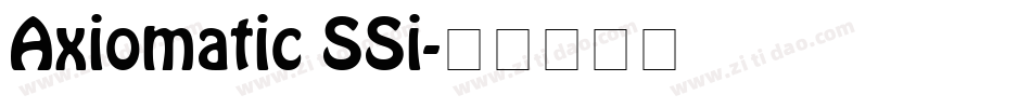 Axiomatic SSi字体转换